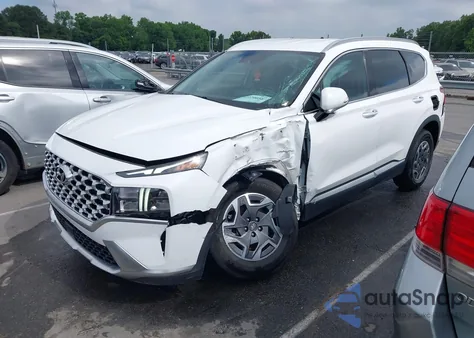 2022 Hyundai Santa Fe Hybrid Blue z USA, uszkodzony, nr VIN KM8S2DA15NU026333